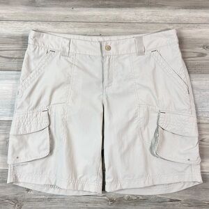 Columbia Nylon Cargo Shorts Light Khaki Size 12